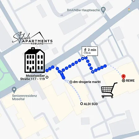 Special - Stadtnah, Balkon, Parkplatz, E-ladestation, Gitterbox Fuer Fahrraeder, Fitnessstudio Coblence